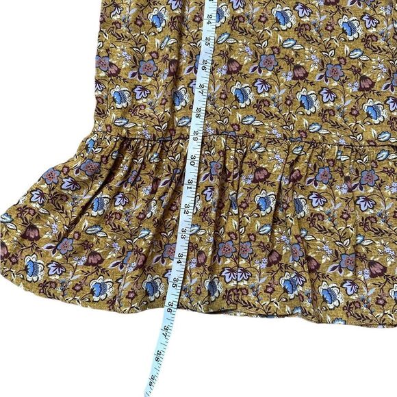 Rebecca Minkoff Helen Floral Dress in Golden Yellow Size Medium NWT - Picture 13 of 16